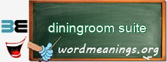 WordMeaning blackboard for diningroom suite